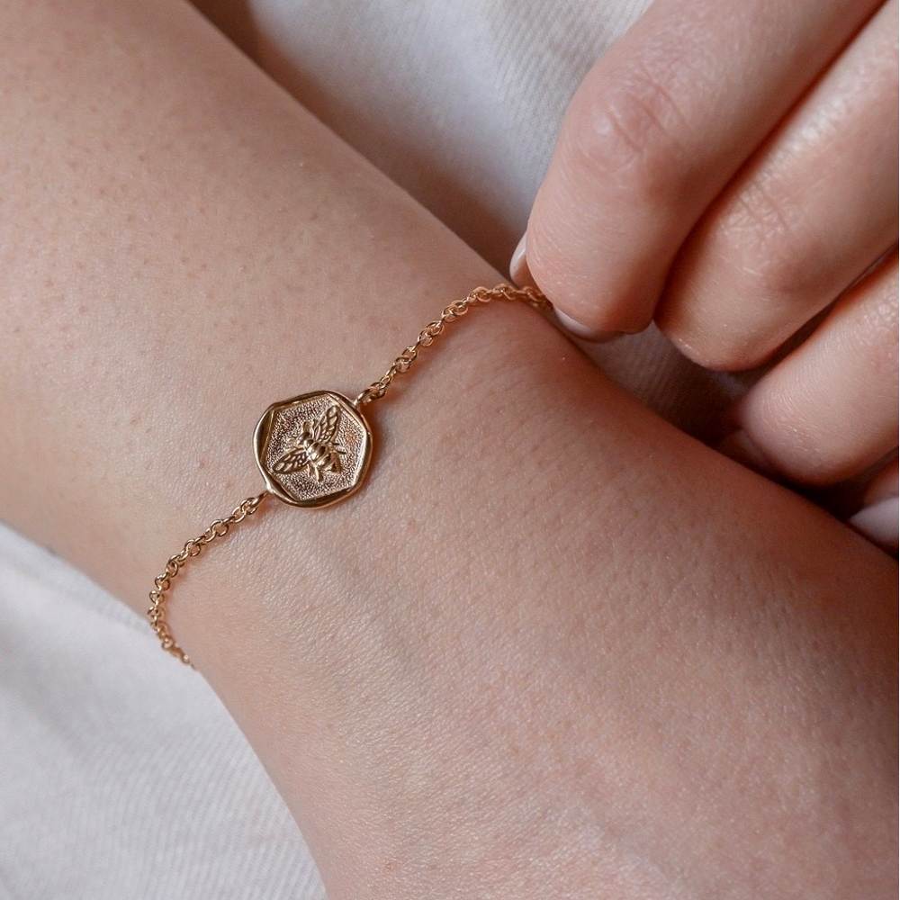 Nature indossato bracciale ape oro