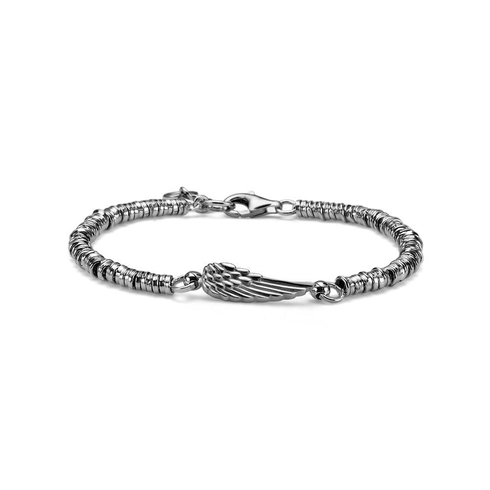 Bracciale uomo Nike cerchietti argento Alessandro Magrino