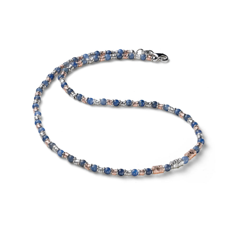 Collana uomo Mix argento e sodalite Siena Alessandro Magrino