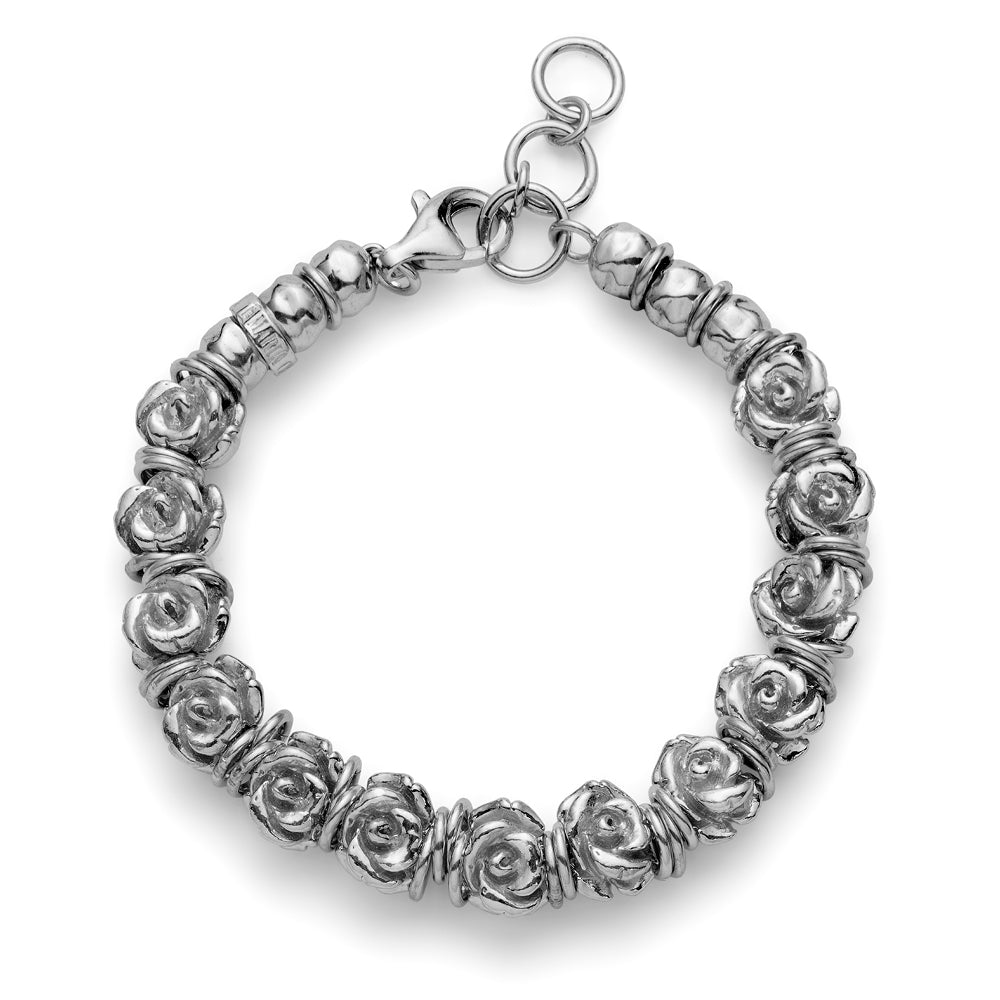 WOMEN'S BRACELET 13 ROSES IN SILVER