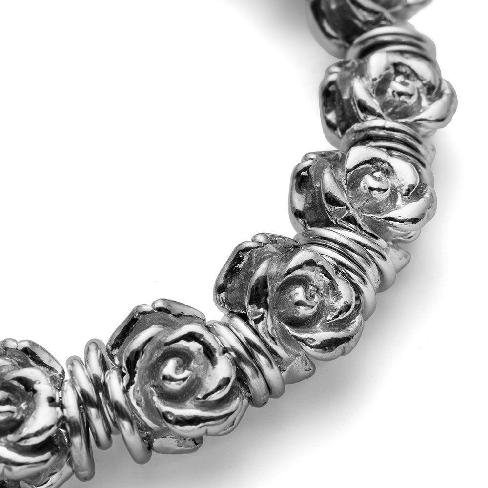 WOMEN'S BRACELET 13 ROSES IN SILVER