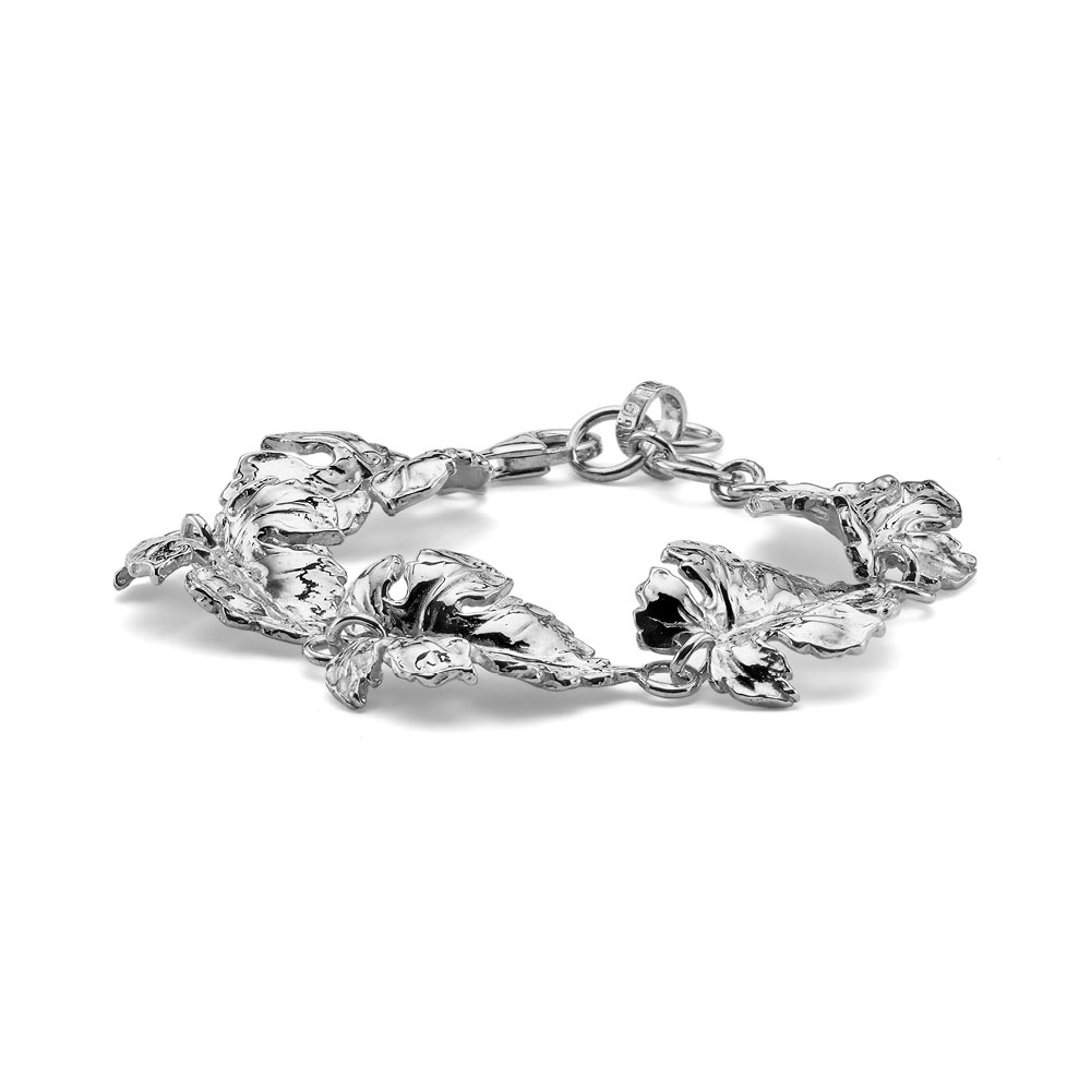 Bracciale donna Vitis Maria Cristina Sterling argento 5 foglie