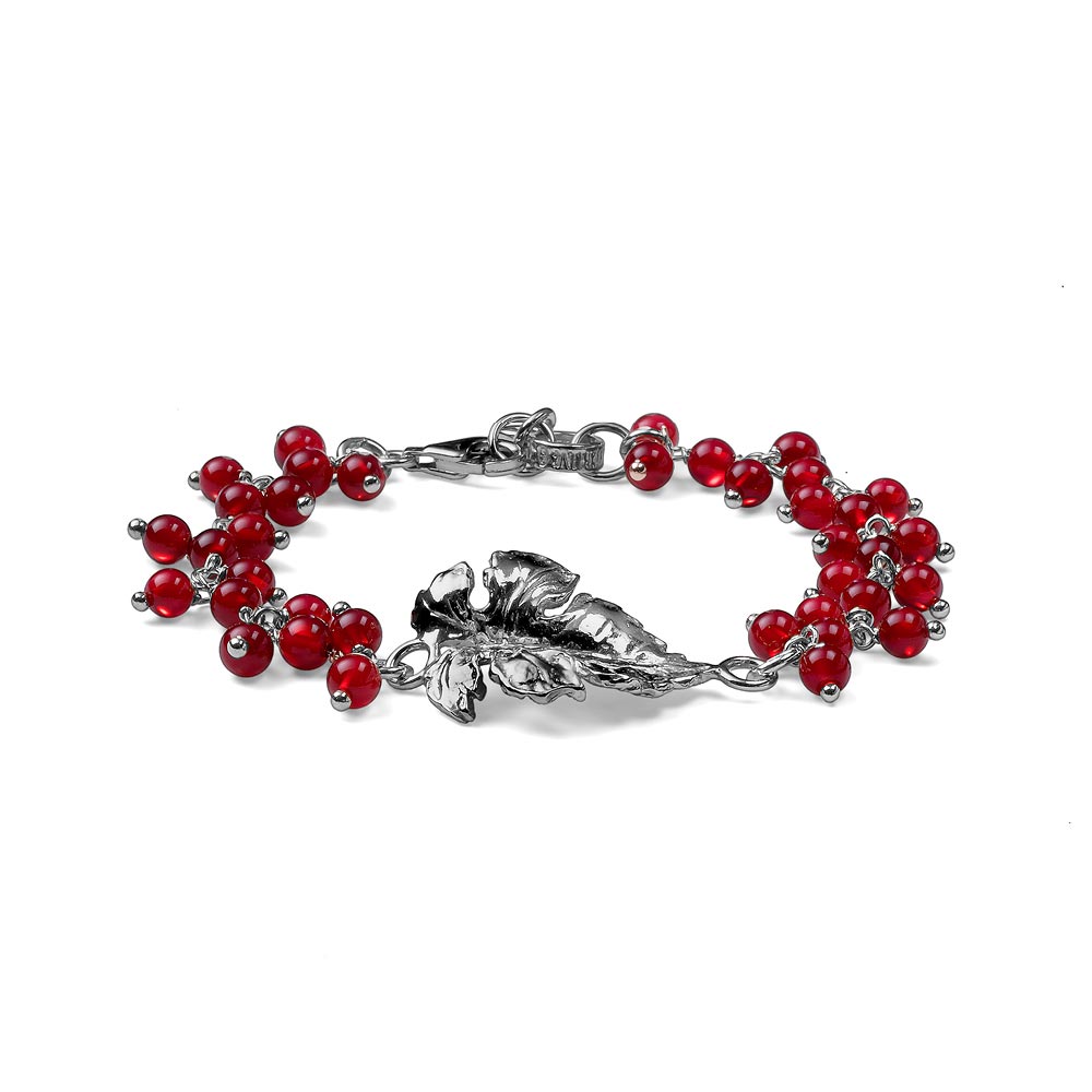 Bracciale Donna Vitis argento e agata rubino Maria Cristina Sterling