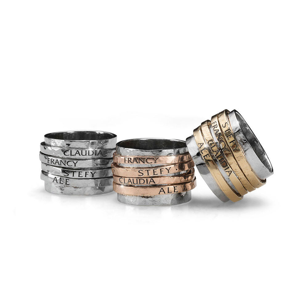 Sterling Silver Rings Argento Stacking Rings 925 Silver Ring With