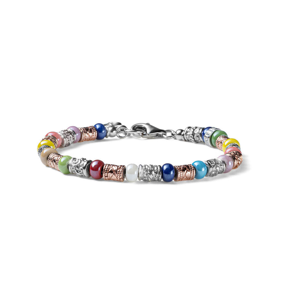 Bracciale donna ceramiche colorate e argento Candies Maria Cristina Sterling