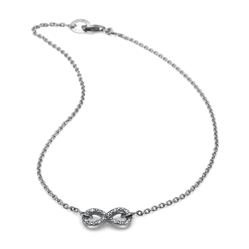 Collana donna Infinity argento e cristalli Maria Cristina Sterling
