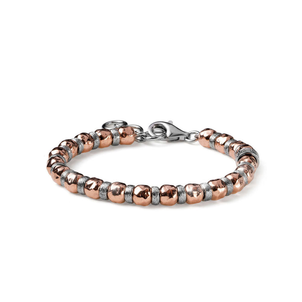 WOMEN'S BRACELET OF THE LUXURY SNAKE COLLECTION IN TWO-TONE SILVER