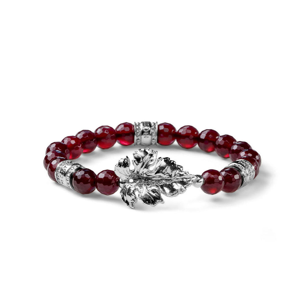 Bracciale donna Vitis Argento e agata rubino Maria Cristina Sterling