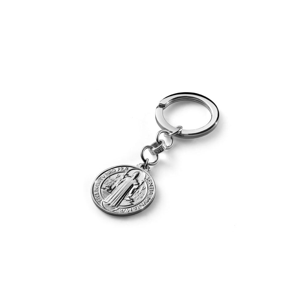 MEN'S KEY RING MY SAINT COLLECTION SILVER
