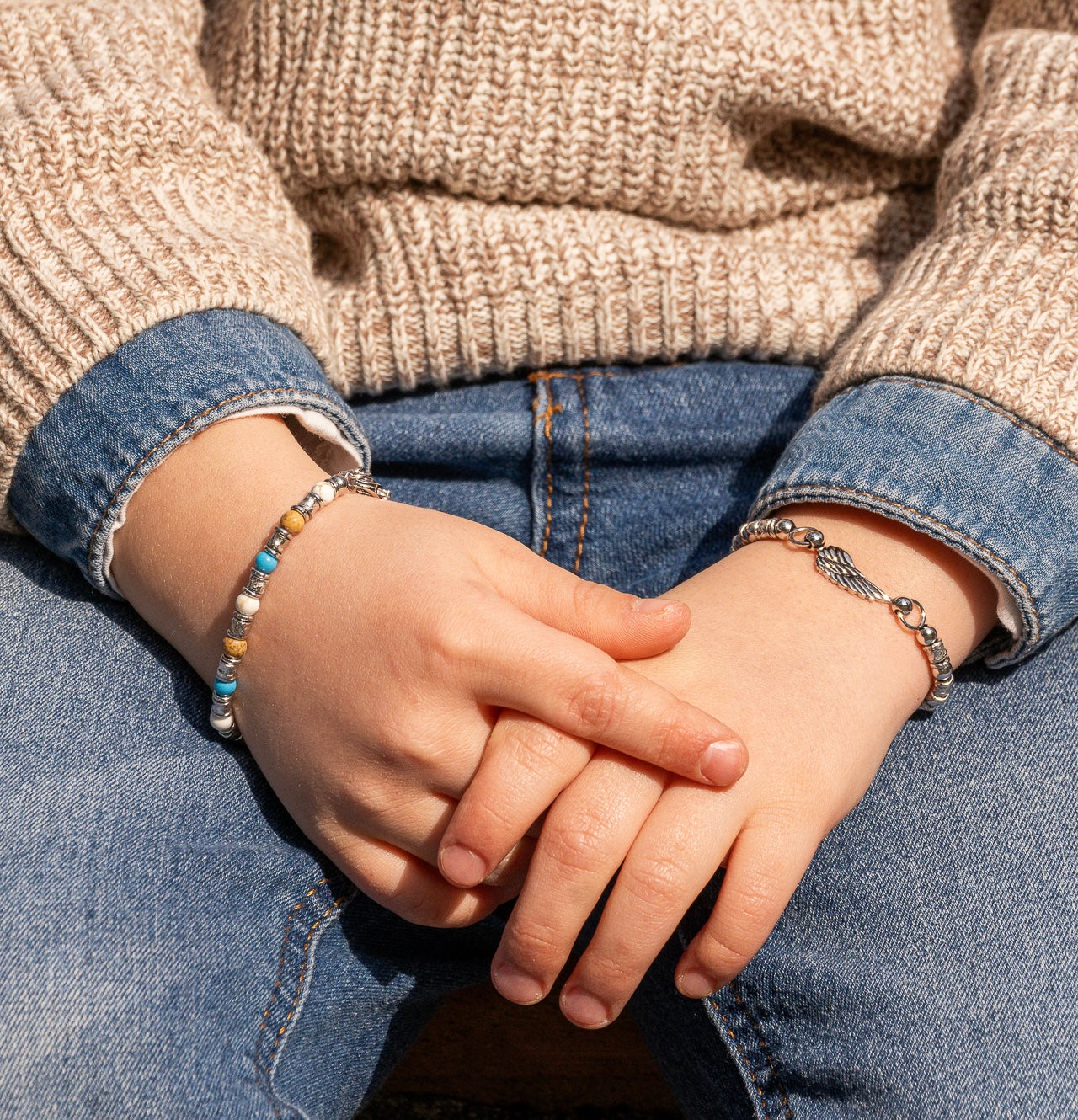 NIKE CHILD BRACELET WITH SILVER NUGGETS