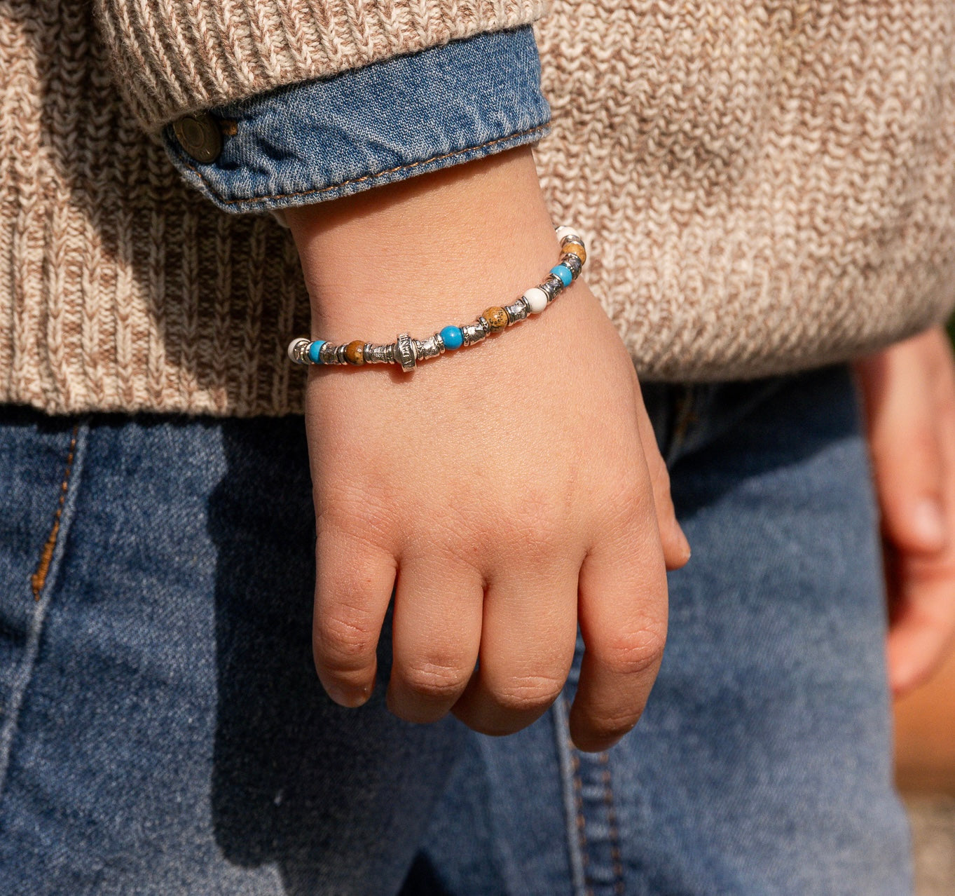 CHILD BRACELET PETITE MIX STONES AND SILVER