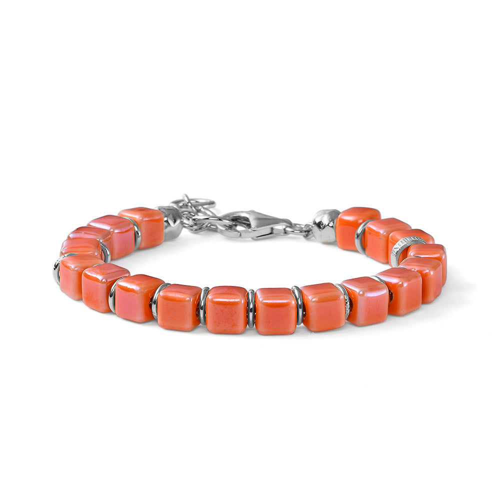 Riviera Sweet women's ceramic bracelet and silver rings