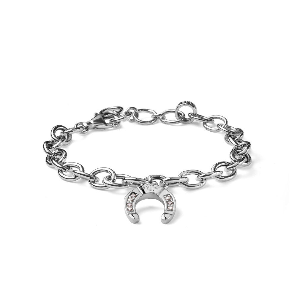 WOMEN'S ROLO' BRACELET SILVER HORSESHOE COLLECTION