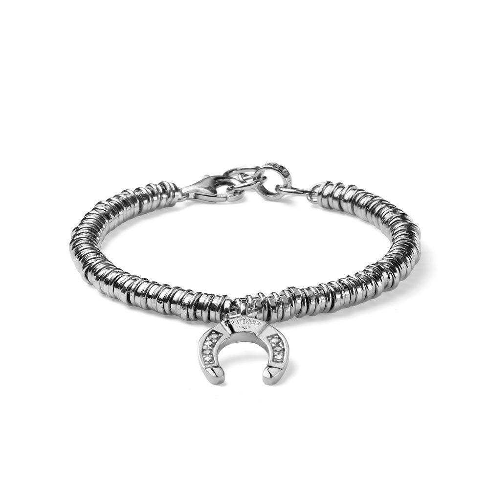 BRACCIALE DONNA SNAKE COLLEZIONE FERRO DI CAVALLO ARGENTO