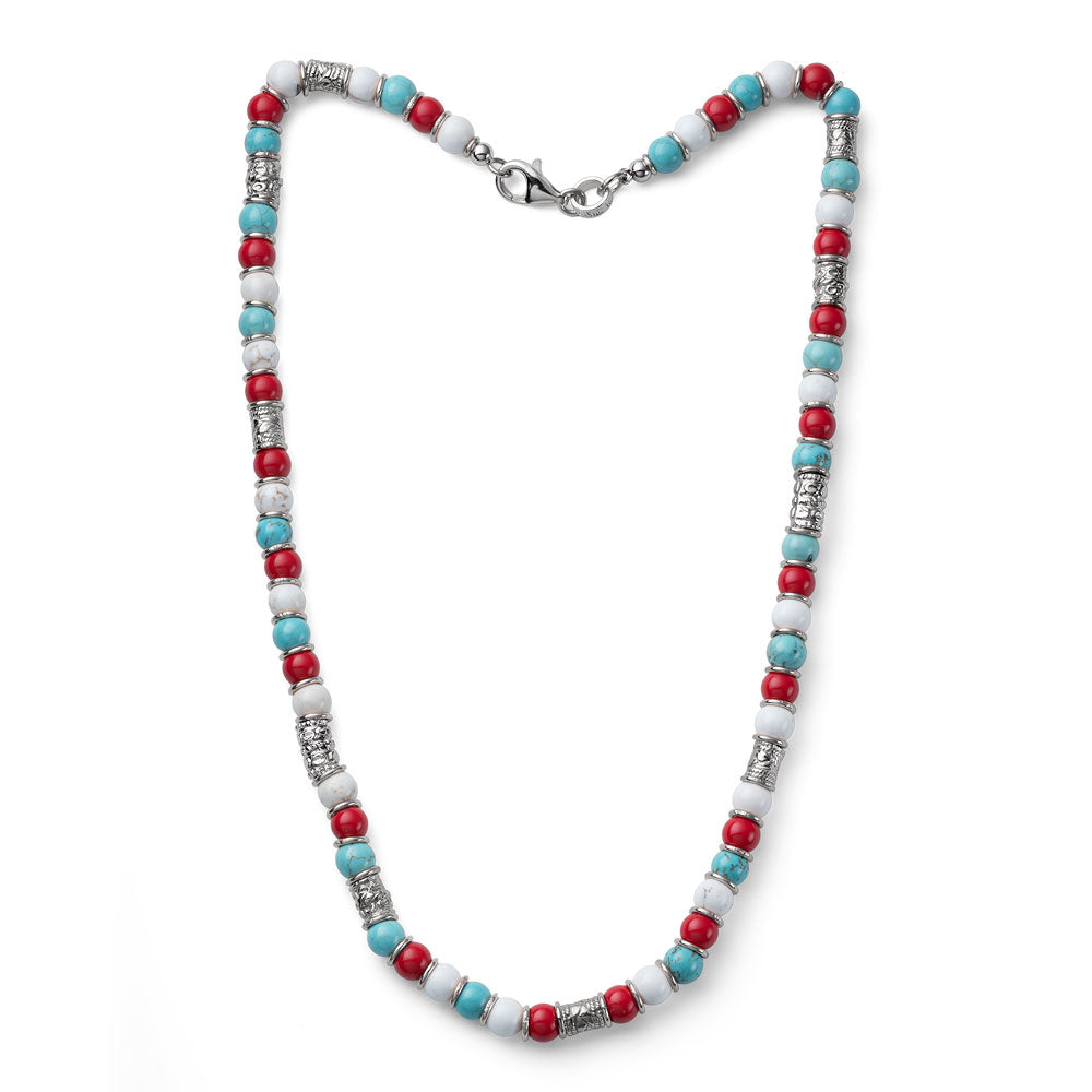 Encanto Luxury women's necklace in silver and stones