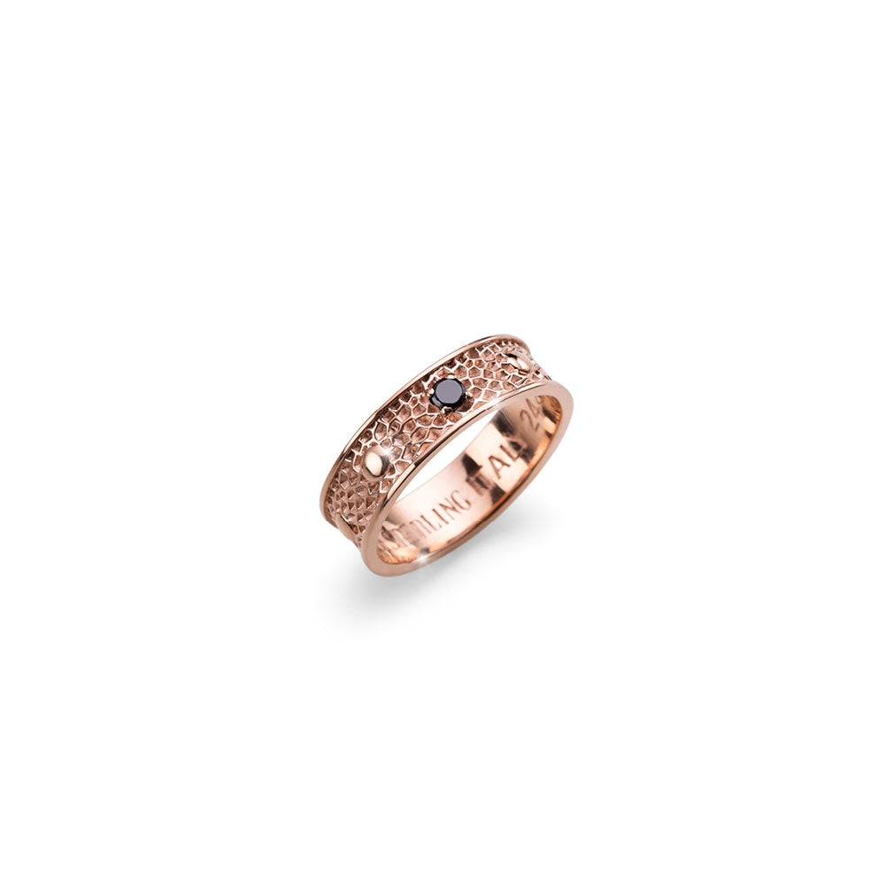 Anello uomo King & Queen argento oro rosa Maria Cristina Sterling