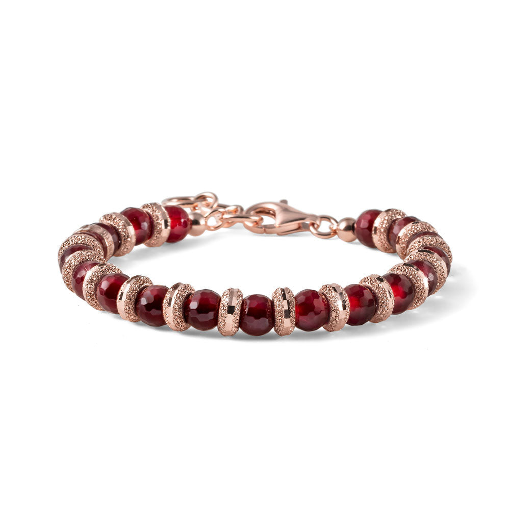 BRACCIALE RED PASSION E CERCHIETTI DIAMANTATI