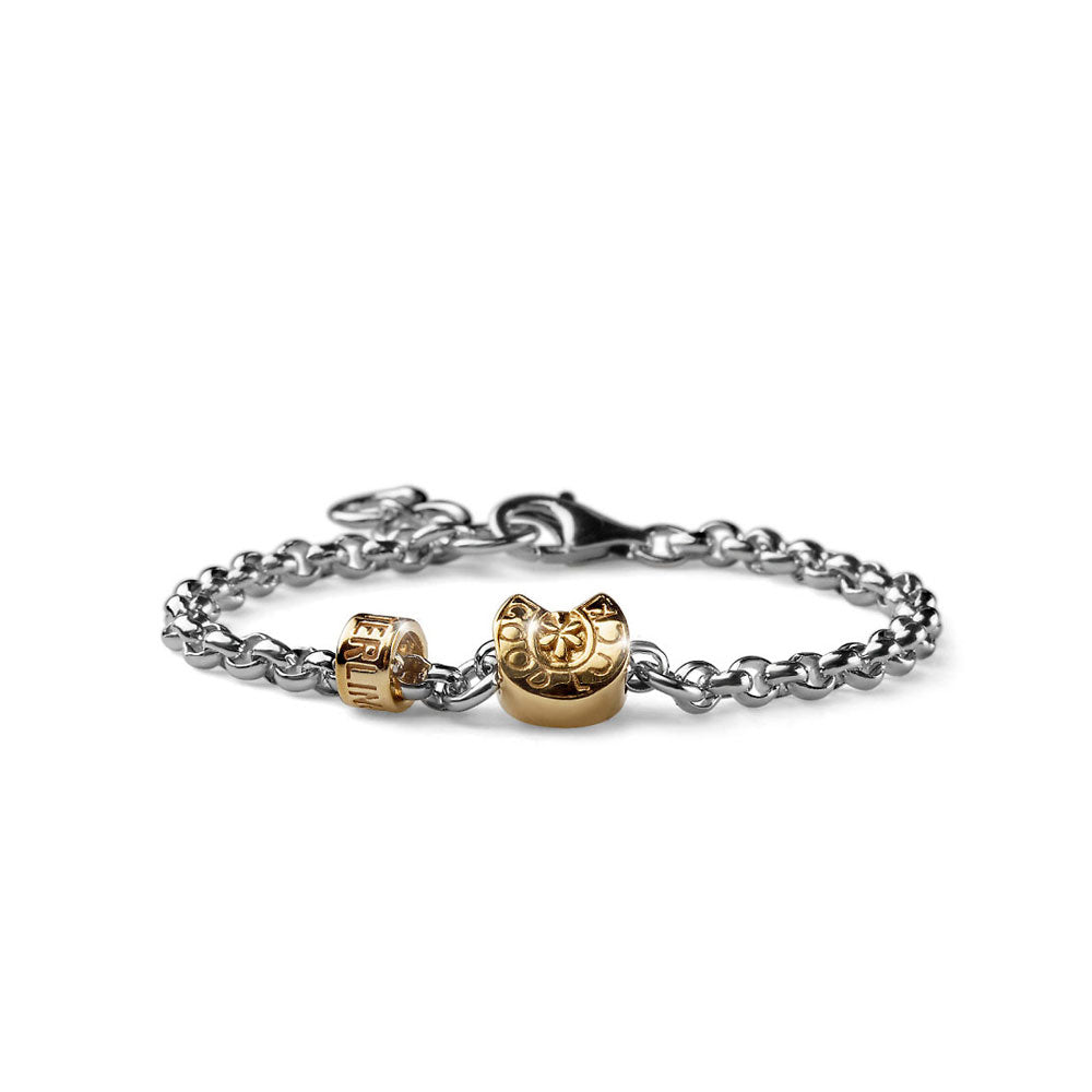 BRACCIALE DONNA PENSIERI PREZIOSI ARGENTO CHARM FERRO DI CAVALLO