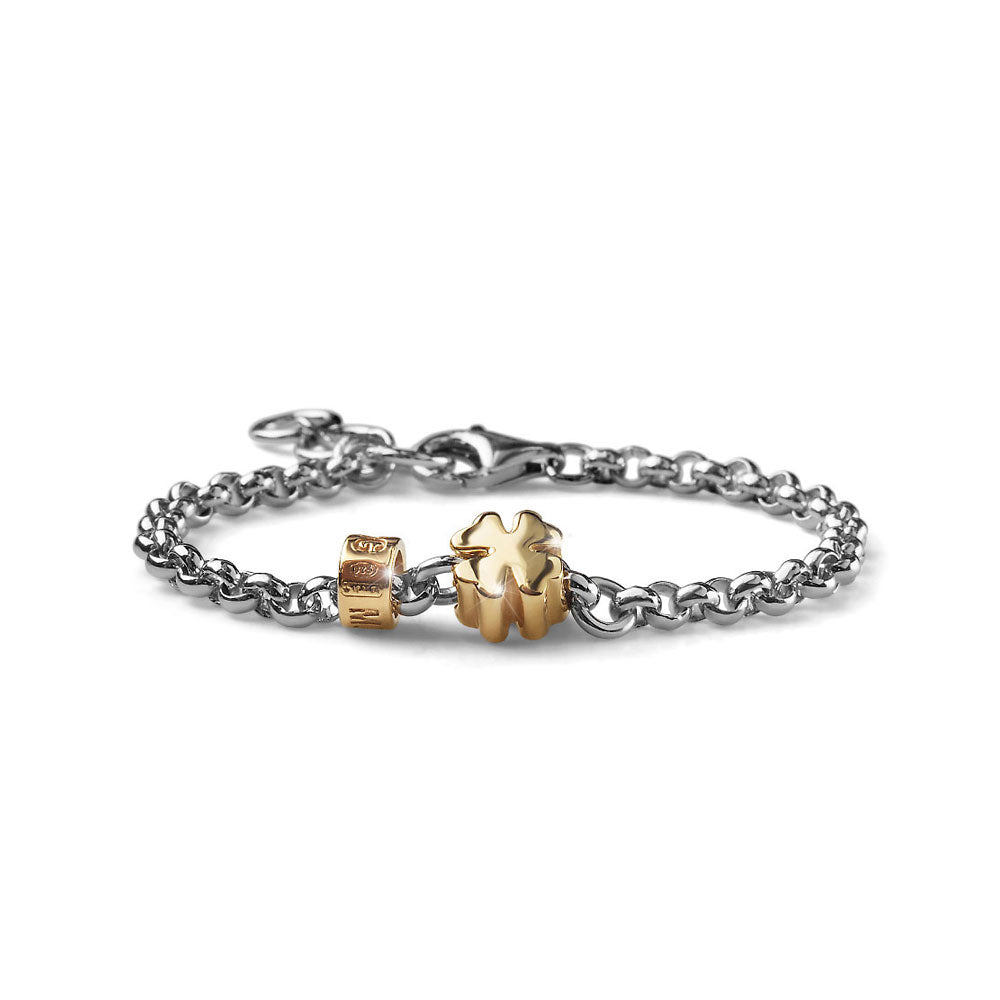 WOMEN'S BRACELET PENSIERI PRECIOSI SILVER QUADRIFOGLIO CHARM