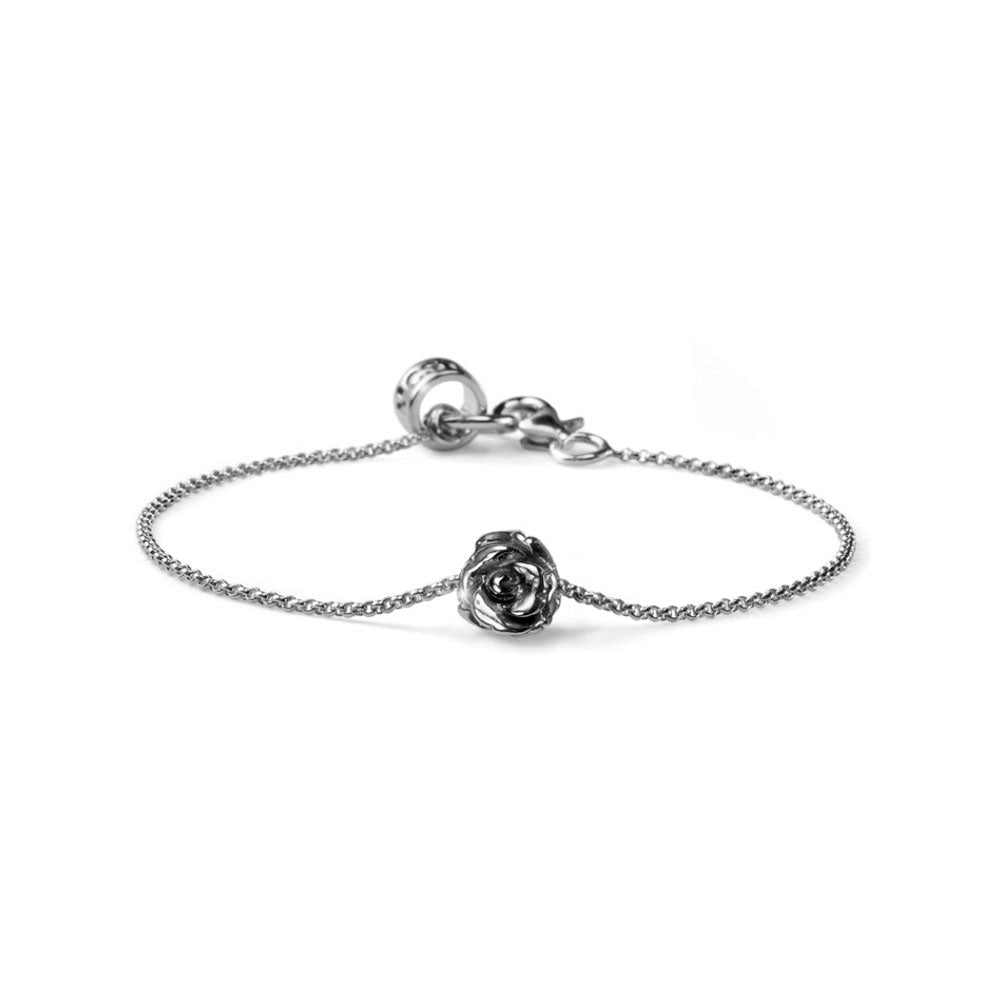 WOMEN'S BRACELET ROSE COLLECTION SILVER PINK CHARM