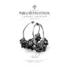 Orecchini donna-argento e pietre di agata nera-Collezione Soleil-Maria Cristina Sterling