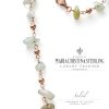 Collana donna- argento oro rosa e prehnite-ciondolo conchiglia-collezione Soleil-Maria Cristina Sterling